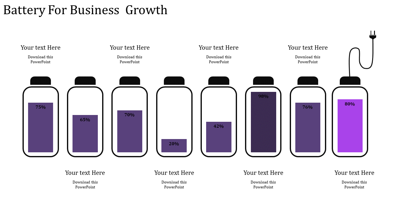 business strategy template-Battery For Business Growth-8-Purple